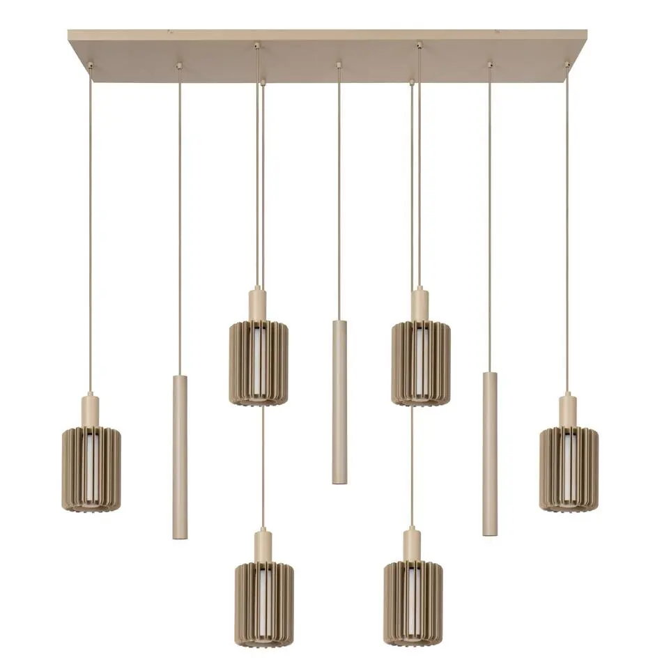 Lucide LAMBRES Hanglamp - Taupe