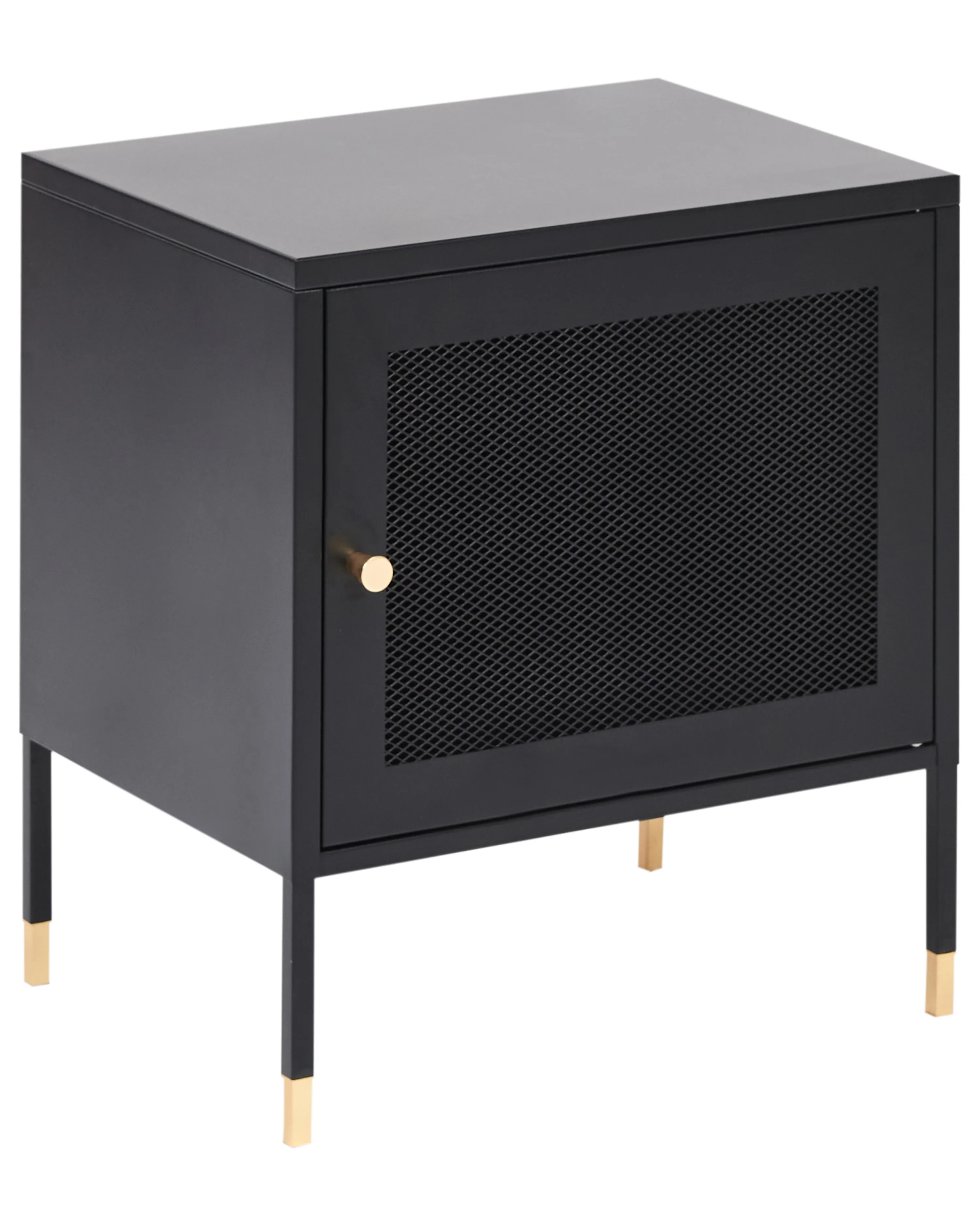 Bedside Table OSSETT Metal Black