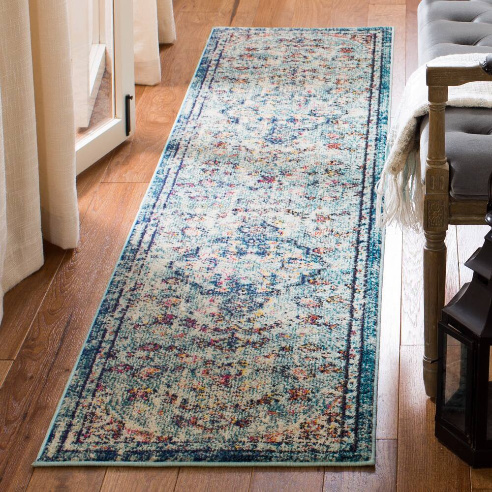 Safavieh Madison 447 Rug Navy/Light Blue