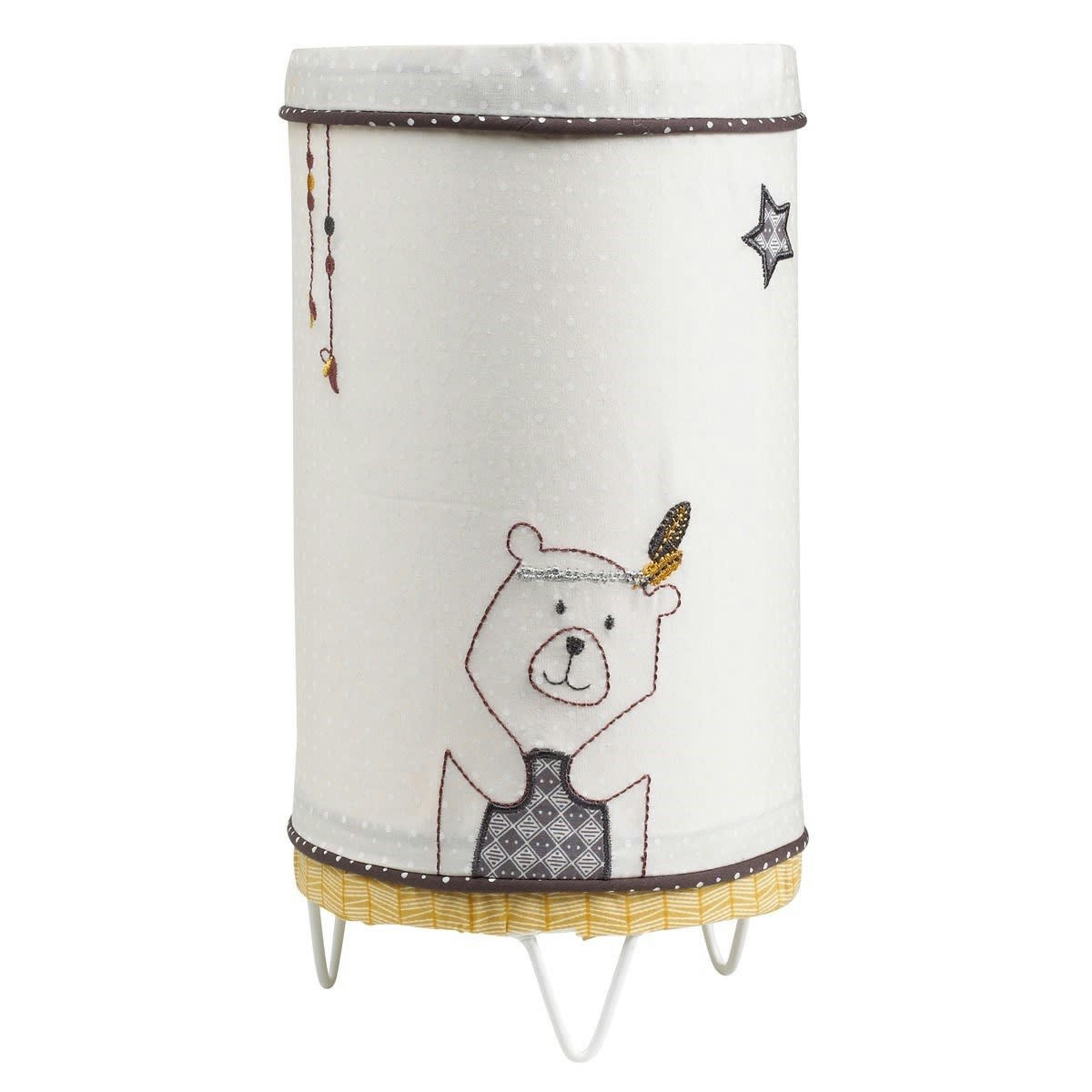 TIMOUKI - Luminaire enfant à poser en coton beige