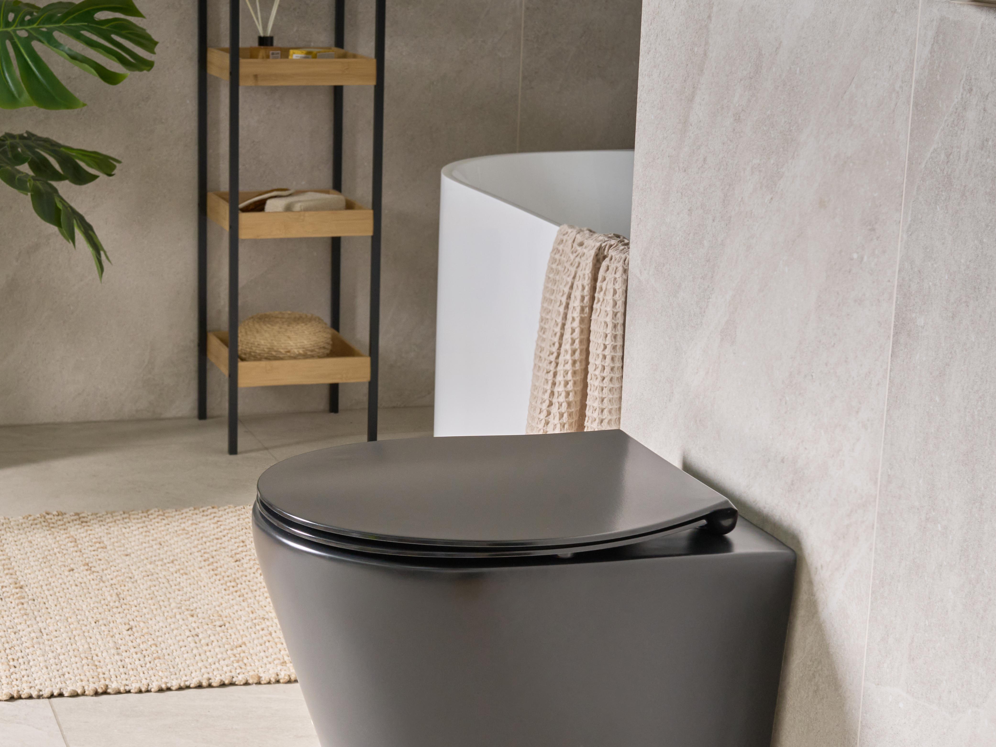 Toilet Seat PUTUMAYO Slim Soft Close Duroplast Black