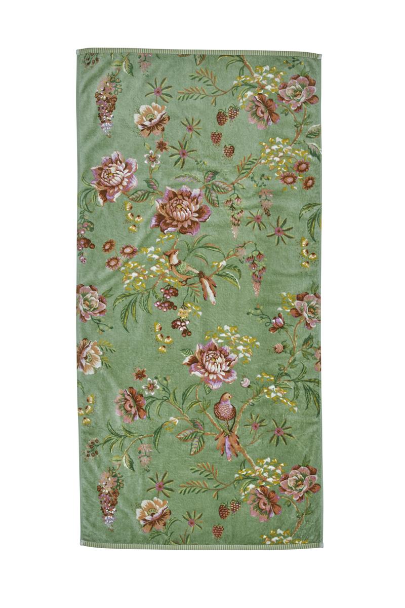 Pip Studio Secret Garden - Douchelaken - 70x140 - Groen
