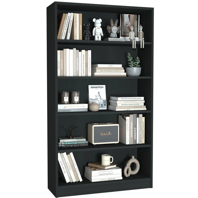 Farini 60 5-Shelf Wood Bookcase for Office & Home