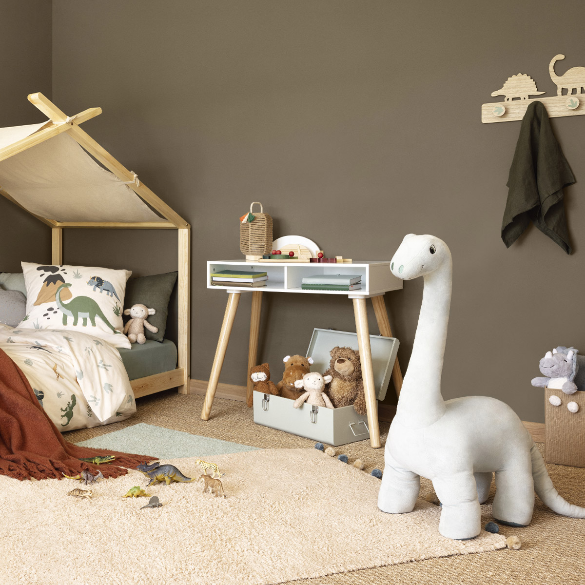 Plush XL "Dinosaure" Light blue, h.90 cm