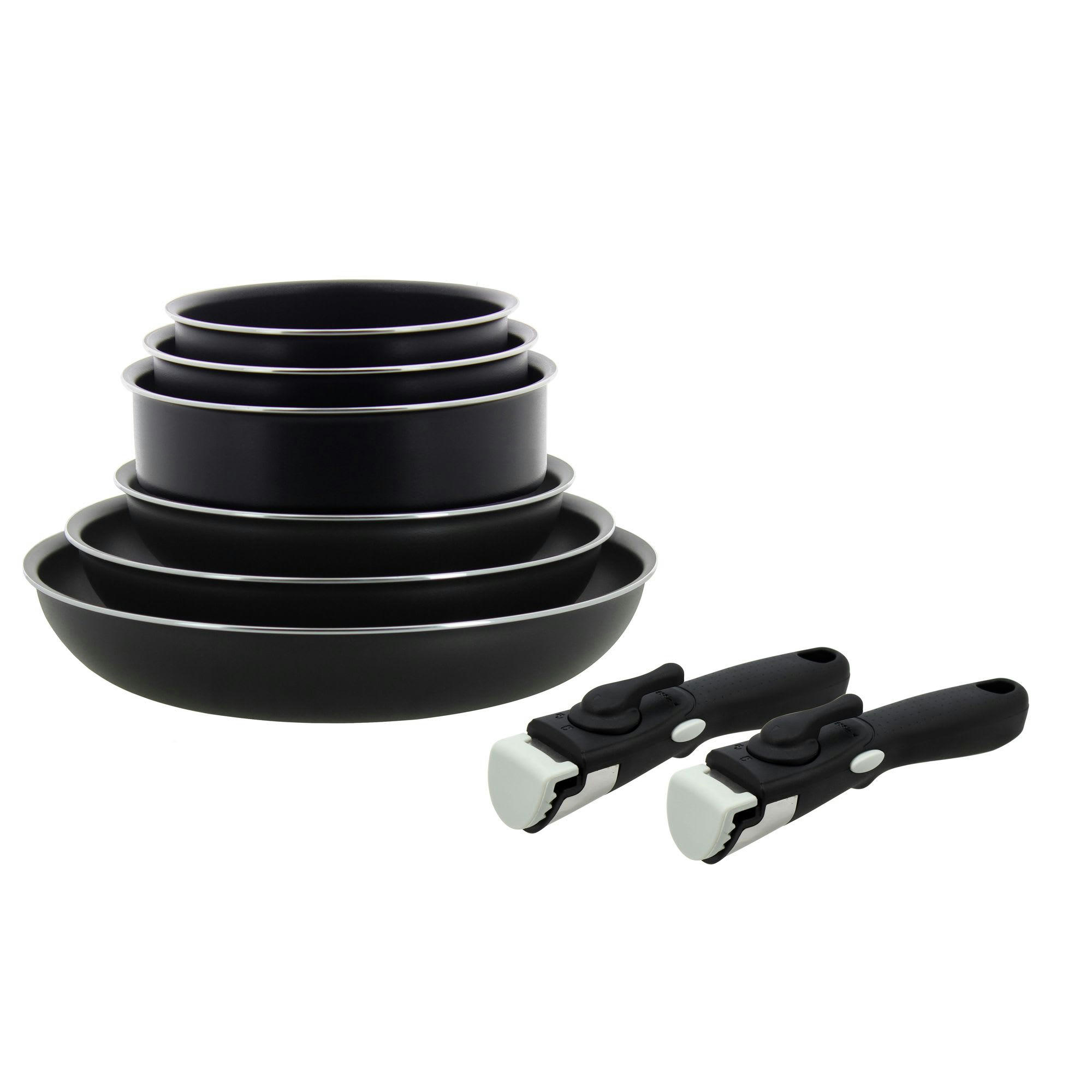 IRIS - Batterie de cuisine 8 pièces en aluminium - compatible induction