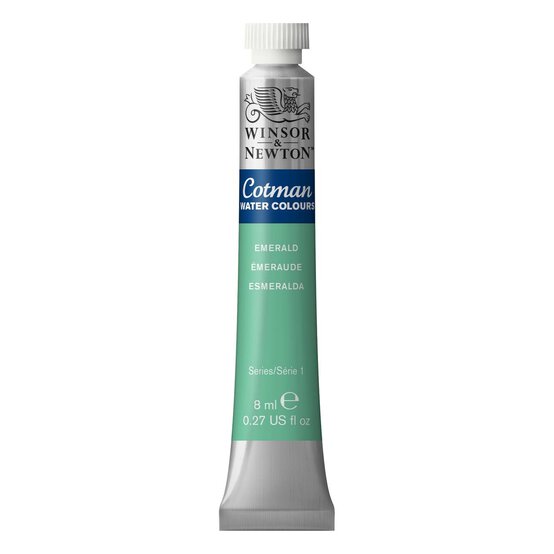 Winsor & Newton Emerald Cotman Watercolour Tube 8ml