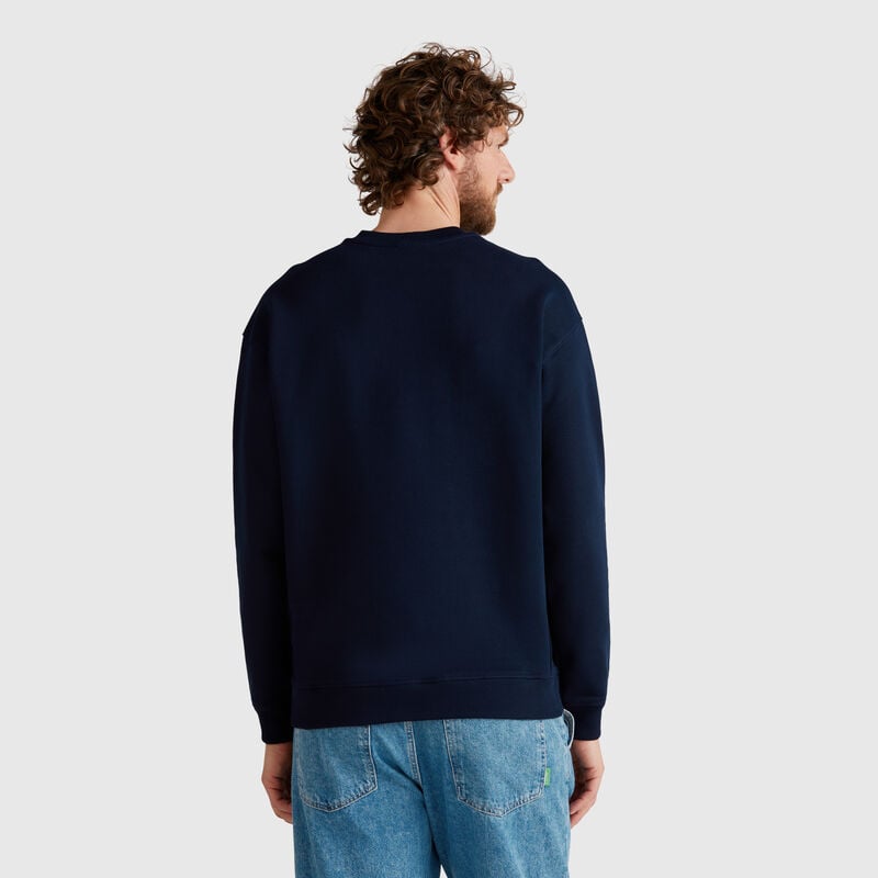 100% cotton sweatshirt with embroidery