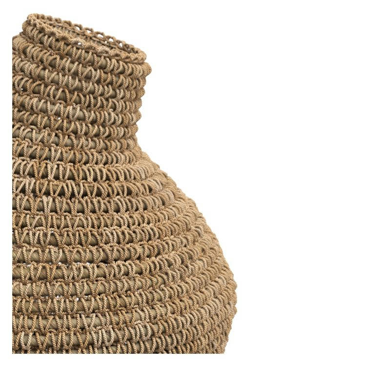 CAJOU - Jarre en fibre de bananier tressée H39cm