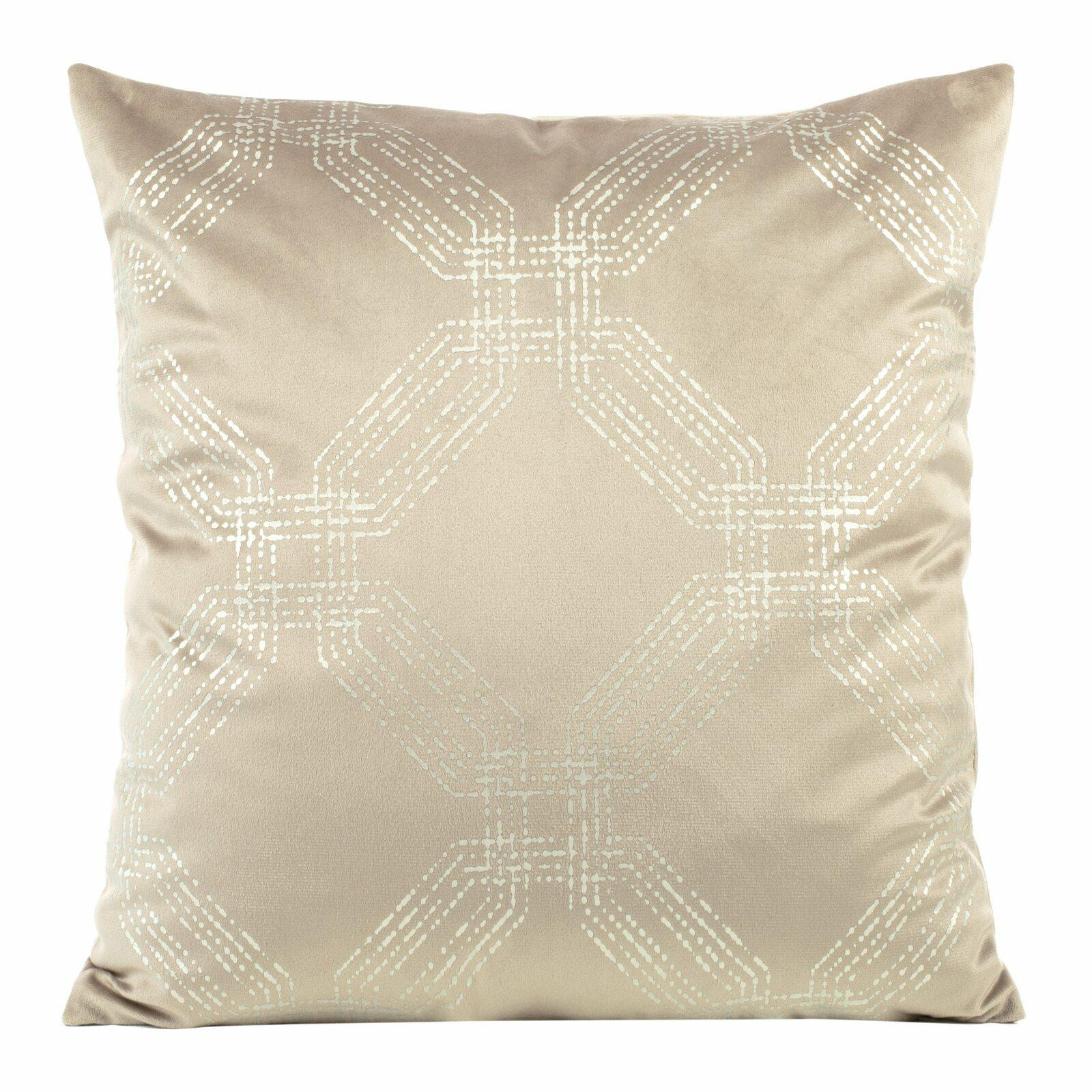 Poszewka BLINK 30 welwetowa kremowa 45x45 cm elegancka ozdobna