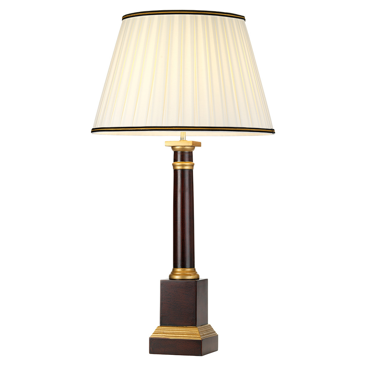 Lampa stołowabrązowo-kremowa Louviers 1xE27x60WDesigner's Lightbox