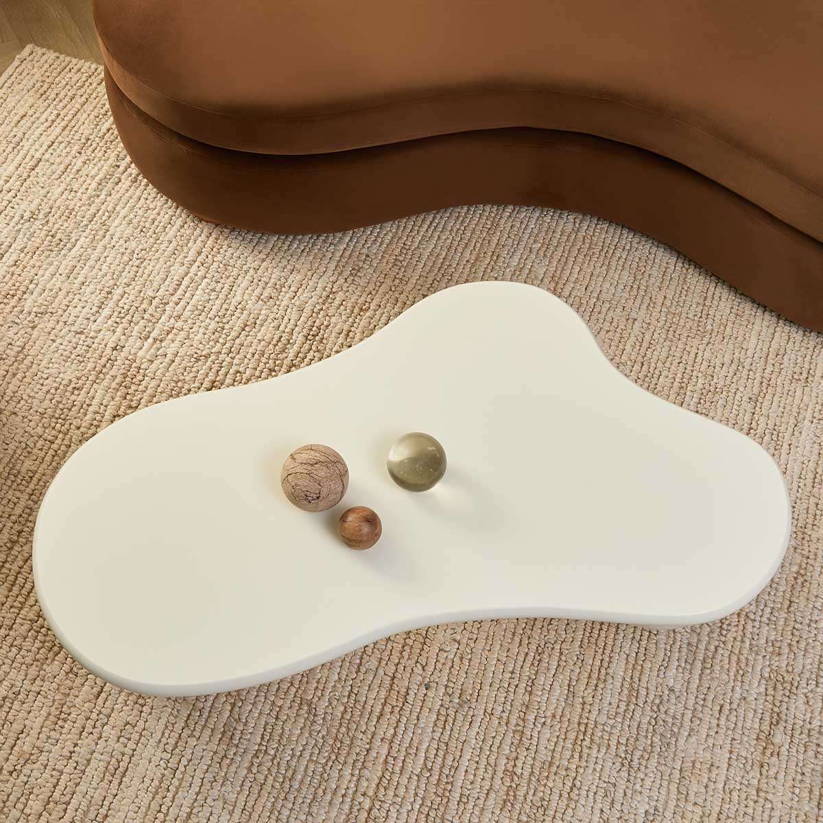 Agatha Ball Feet Coffee Table - Beige