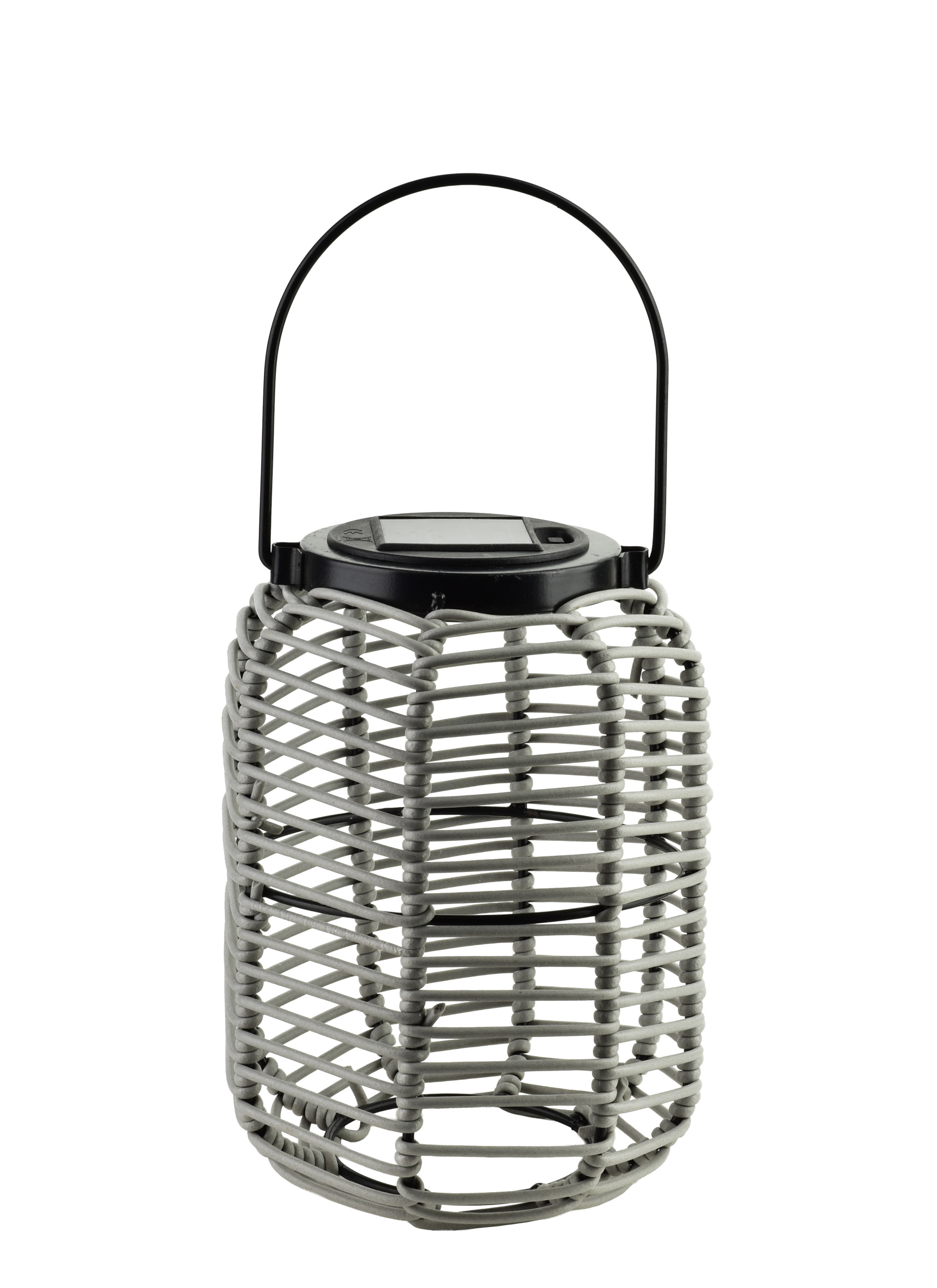 SOKKE GREY Lampion solarny 15x20/31cm