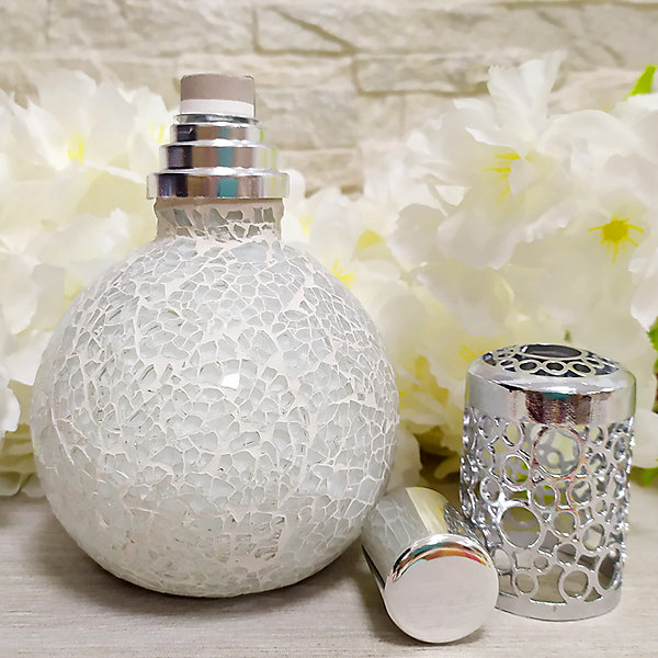 Pack économique Lampe Catalytique Mosaïque Blanc   Parfum Caribbean Passion (500 ml)   Nettoyant Neutre (200 ml)   Mèche Rechange