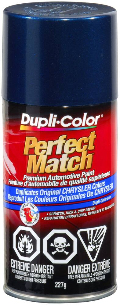 Dupli-Color Perfect Match Premium Acrylic Lacquer Automotive Aerosol Spray Paint, Patriot Blue Metallic (PBT, PB7), 227-g
