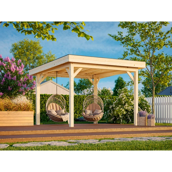 Pavillon »Lenna Set «, BxHxT: 300 x 245 x 300 cm, Braun