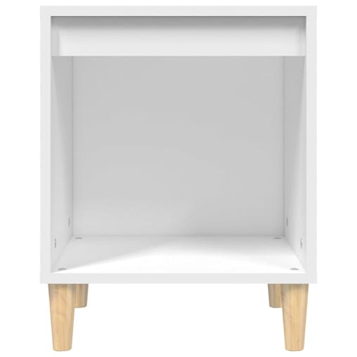 NNEVL Bedside Cabinet White 40x35x50 cm Engineered Wood