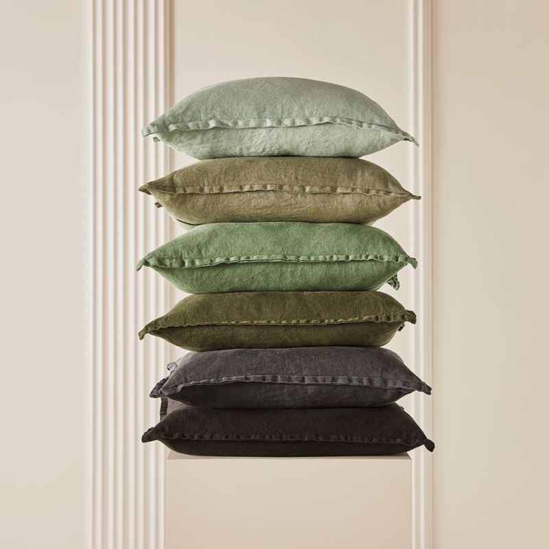 Belgian Pine Vintage Washed Linen Cushion
