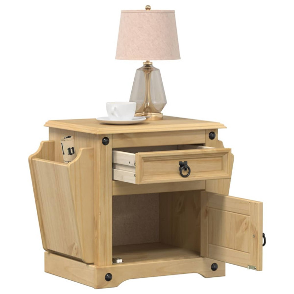 Szafka Nocna Drewniana Komoda Stolik Nocny Do Sypialni 45x35x47.5 cm