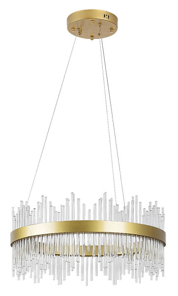 Lampa wisząca MABEL złoto-przezroczysta LED 36W 3000-6000K 2480lm Rabalux