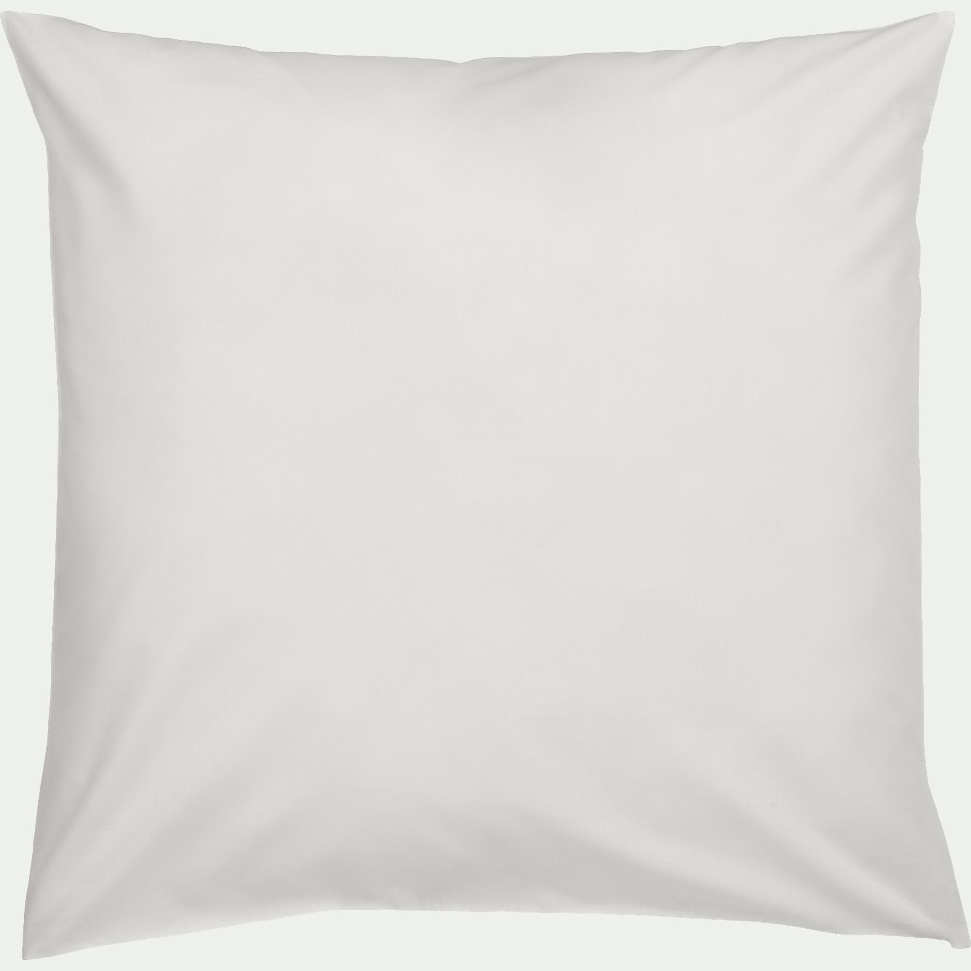 EOLI - Lot de 2 taies d'oreiller en coton 65x65cm - blanc
