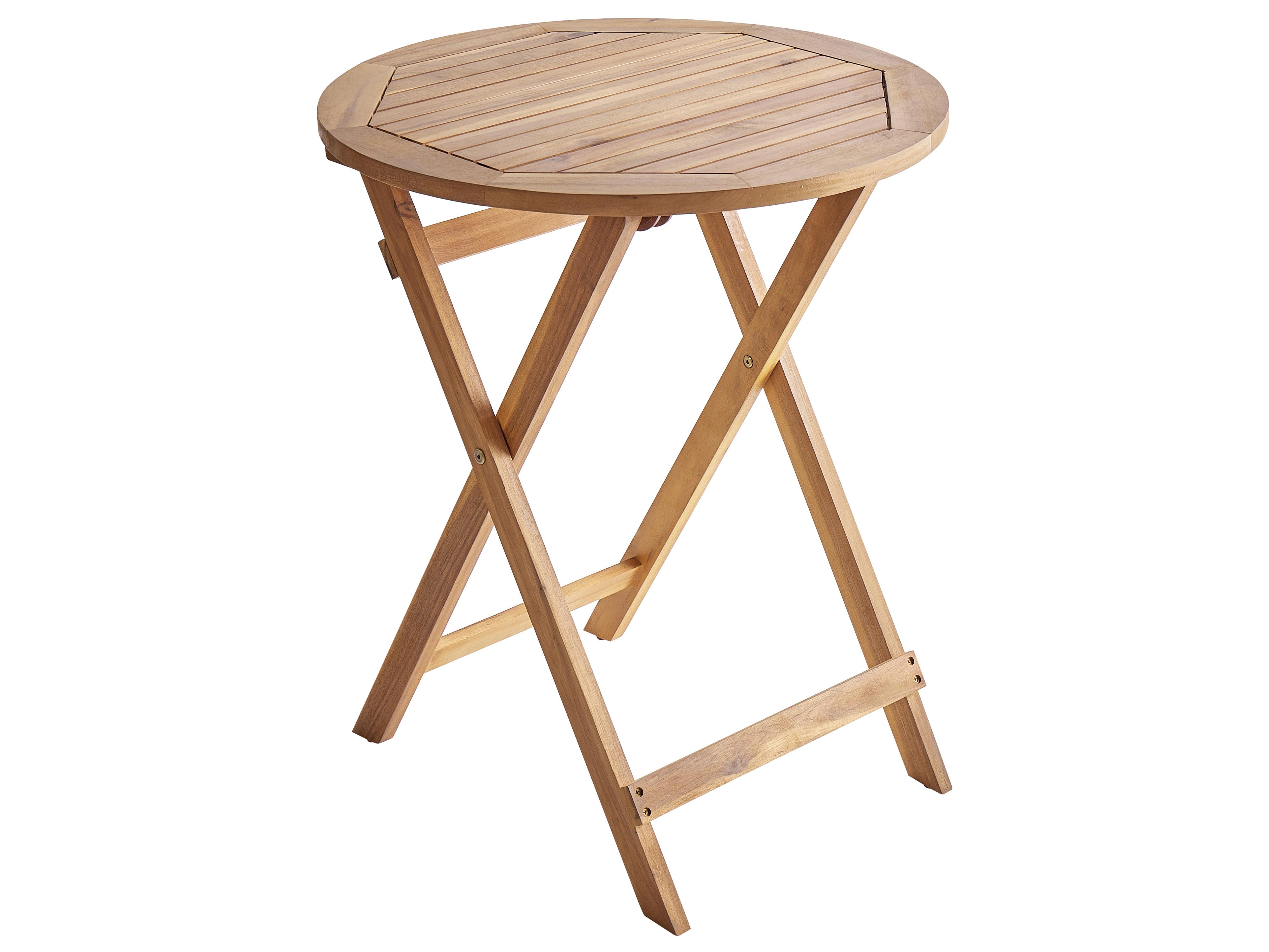 Garden Dining Set 4 Seater PROSSEDI Acacia Wood Beige