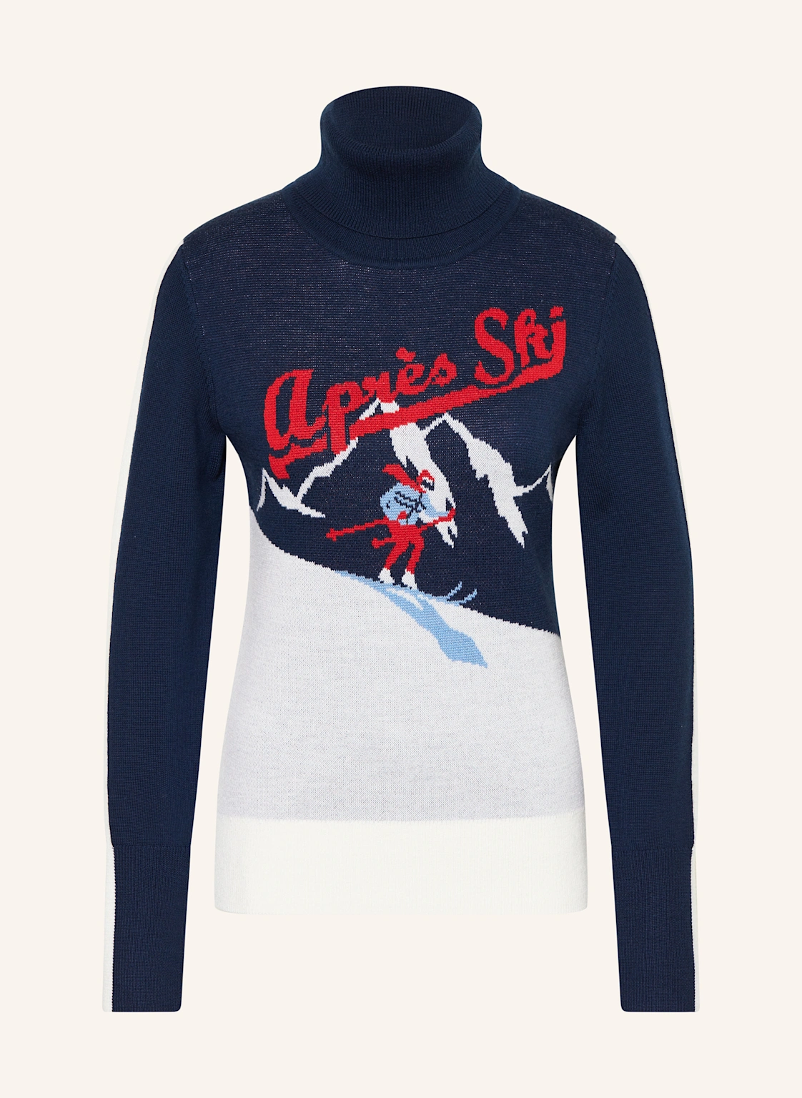 WE NORWEGIANS Rollkragenpullover AFTER SKI aus Merinowolle