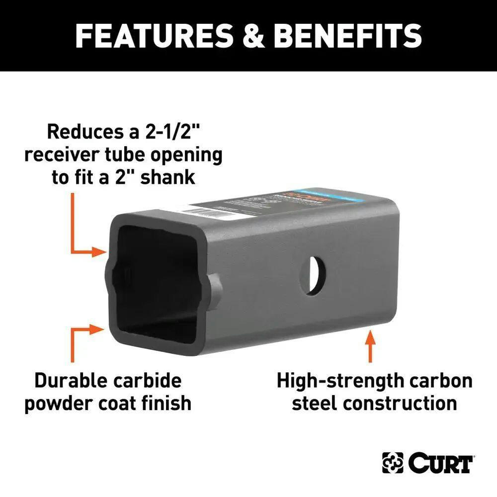 CURT Reducer Sleeve (2-1/2-in to 2-in Shank)