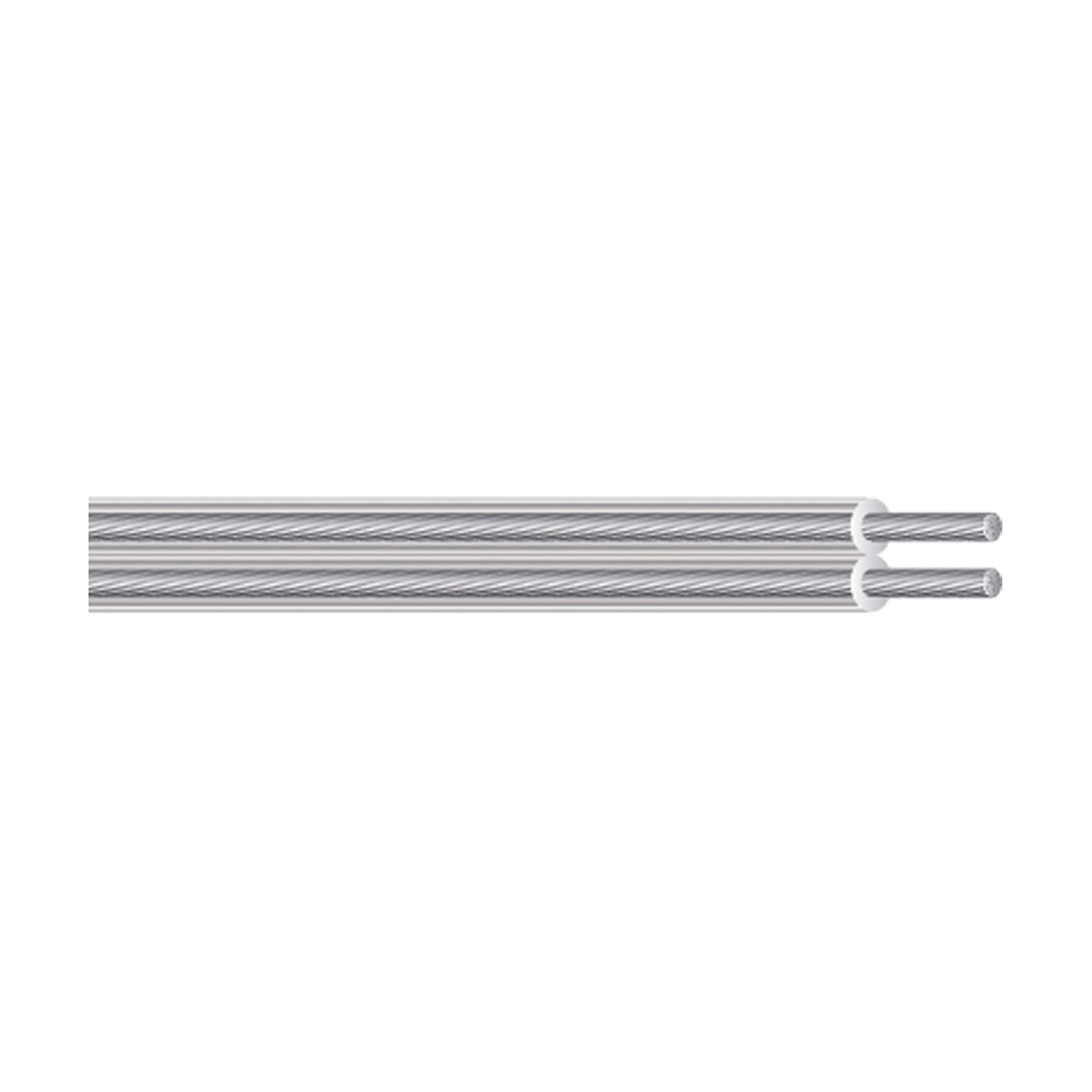 Southwire 56311801 SPT-1 and SPT-2 Lamp Cord, 18-2, Silver, 24.6-ft