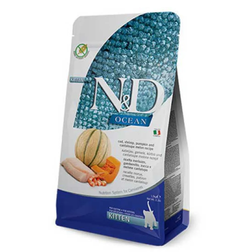 Farmina ND Ocean Kitten Cod Pumpkin Cat Food 1.5kg