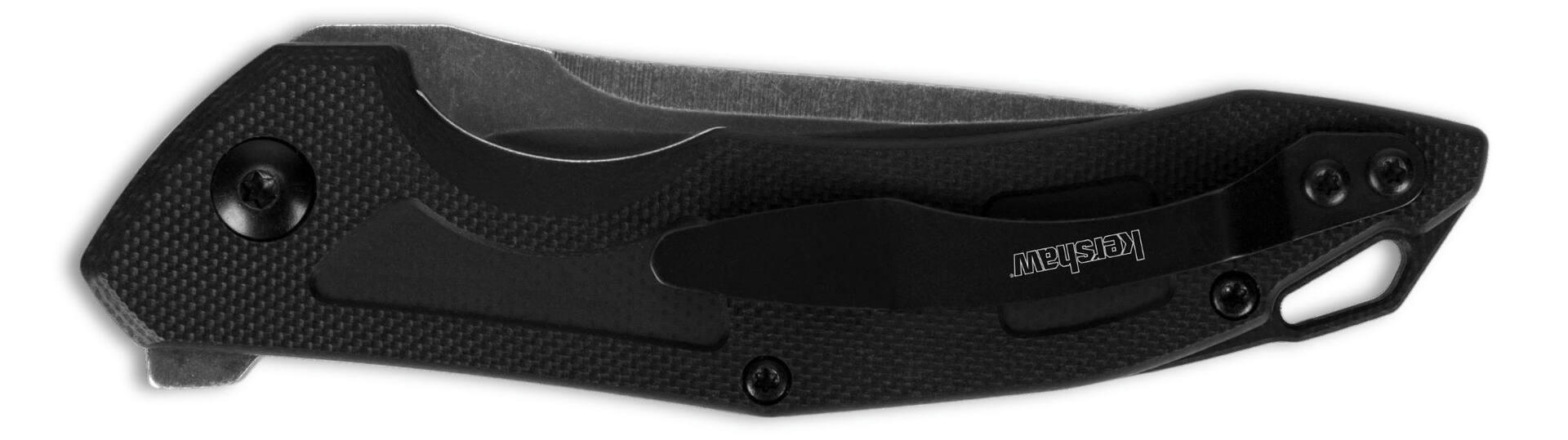 Kershaw Method Folding Flipper Knife with Clip, Boxed, Steel, 3-in, Black
