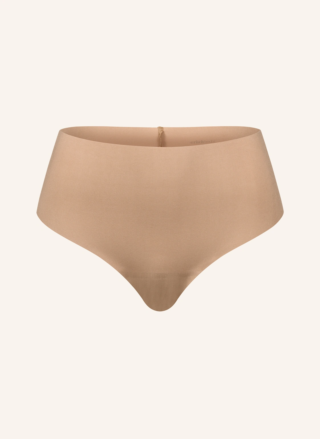 erlich textil Casual Cotton High Waist Brazil String mit Baumwolle (aus kontrolliert biologischem Anbau) - nahtlose Kanten