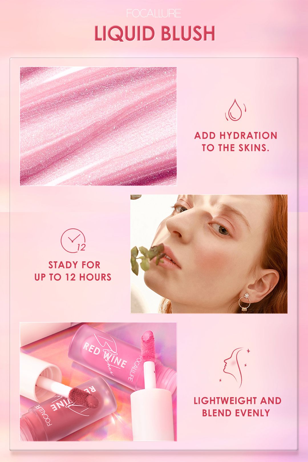 SHEONLY Set of 2 Liquid Blushes