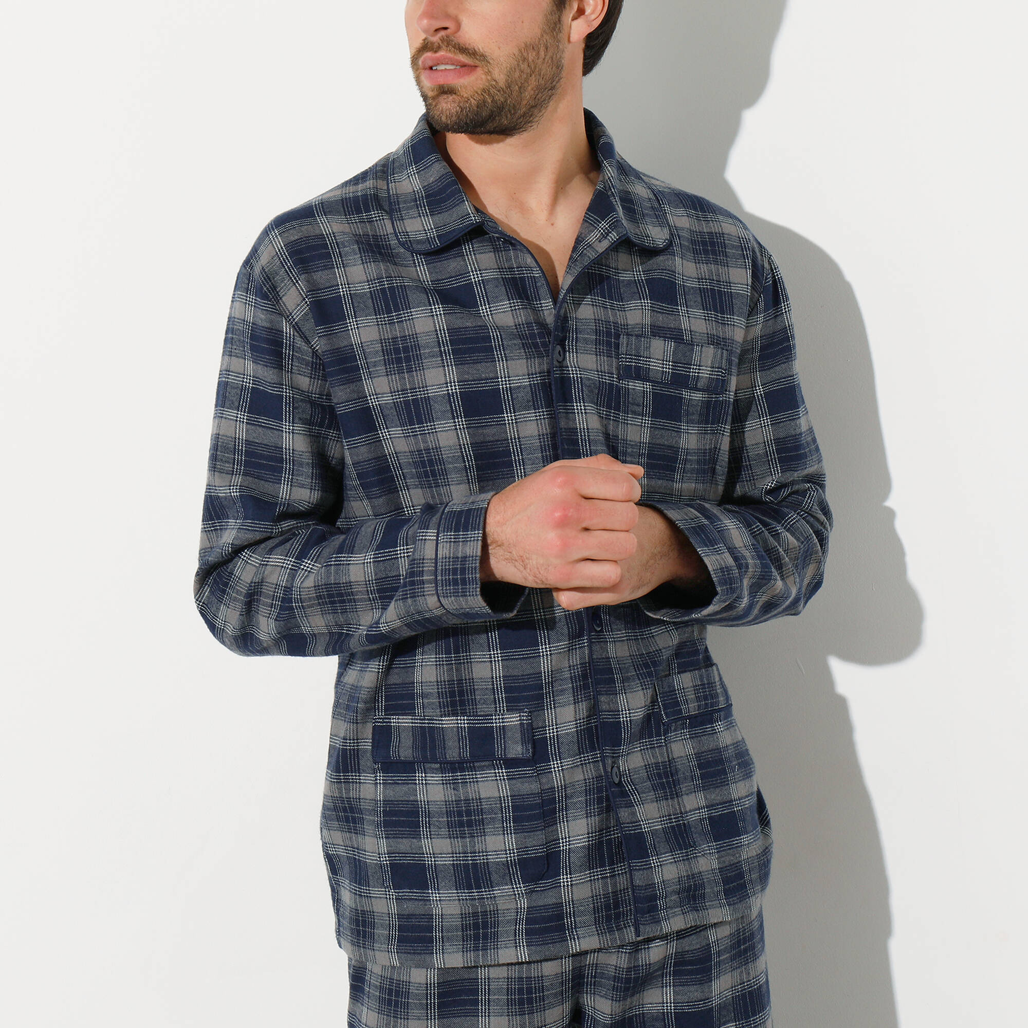 Pyjama carreaux en flanelle