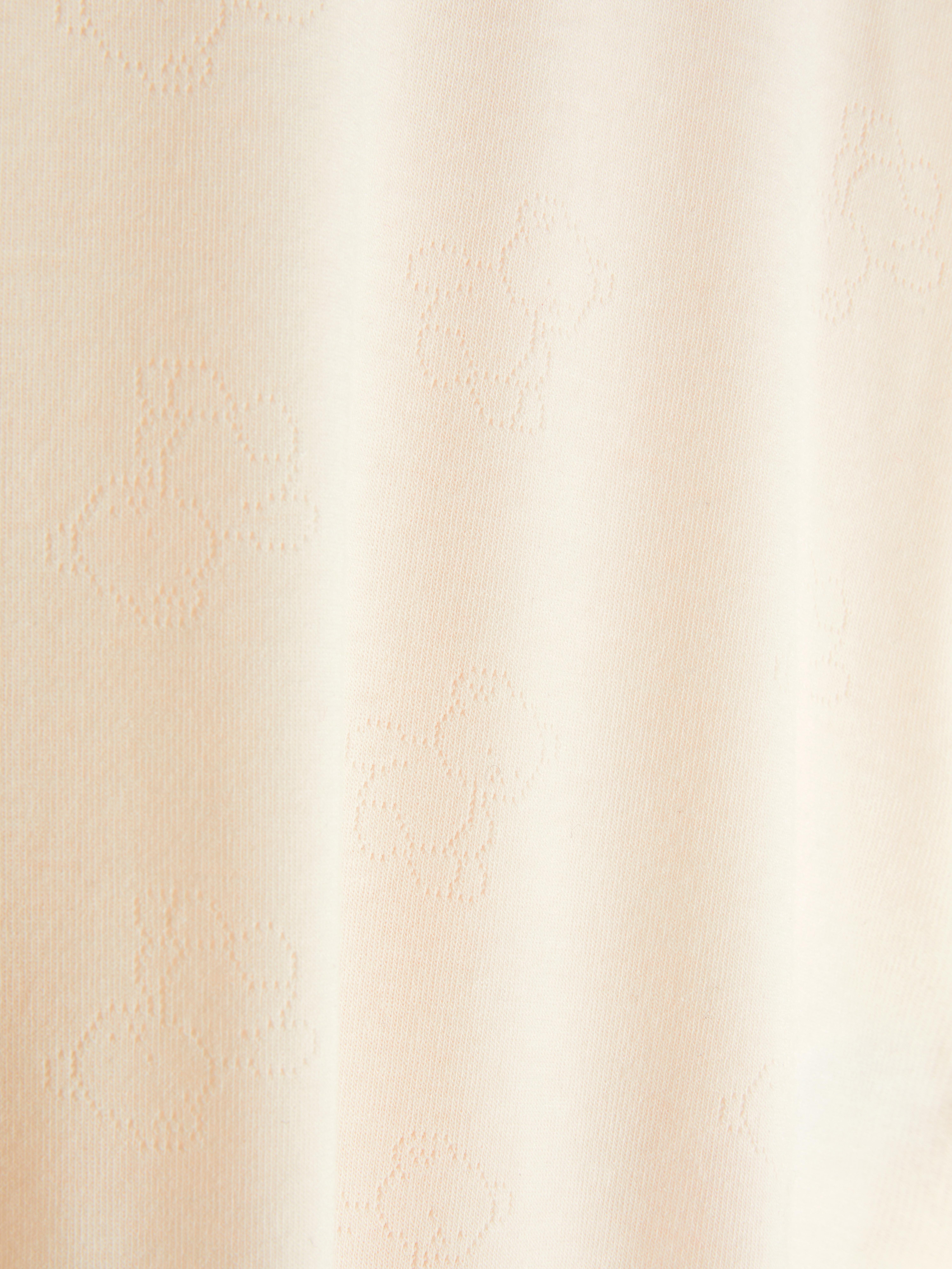 Long Sleeve Pointelle Pajama Top