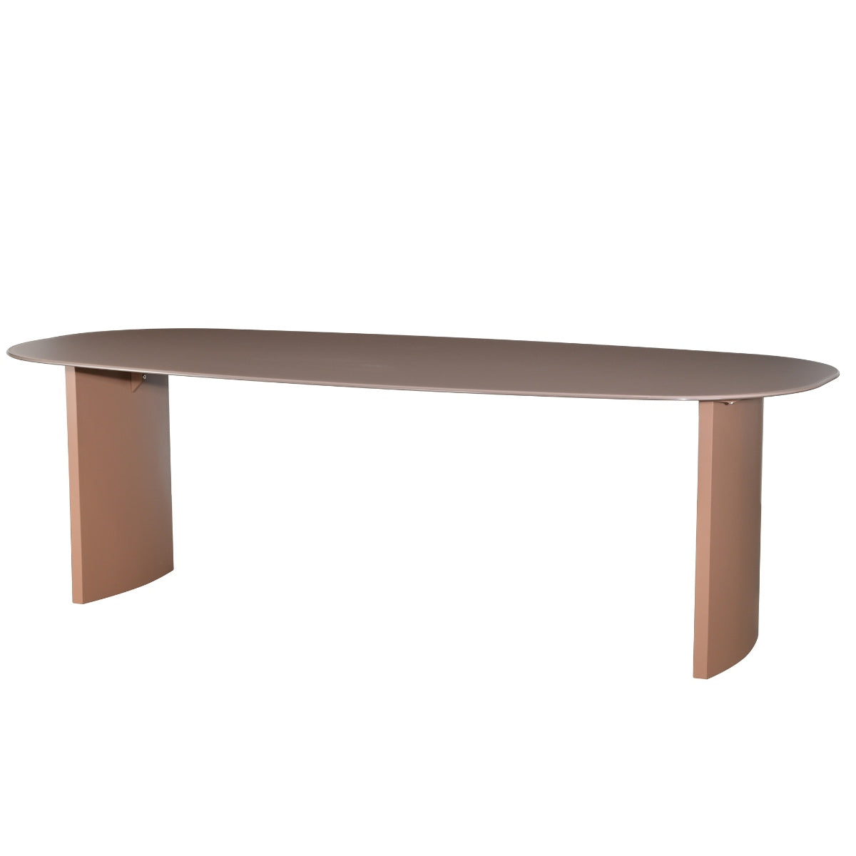 DÉJA Living Eettafel Dinand - Deens Ovaal Terra Glas/MDF - 240x110x76cm