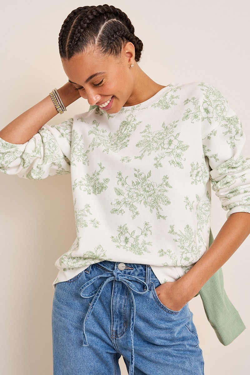 Lucy Toile Print Sweatshirt