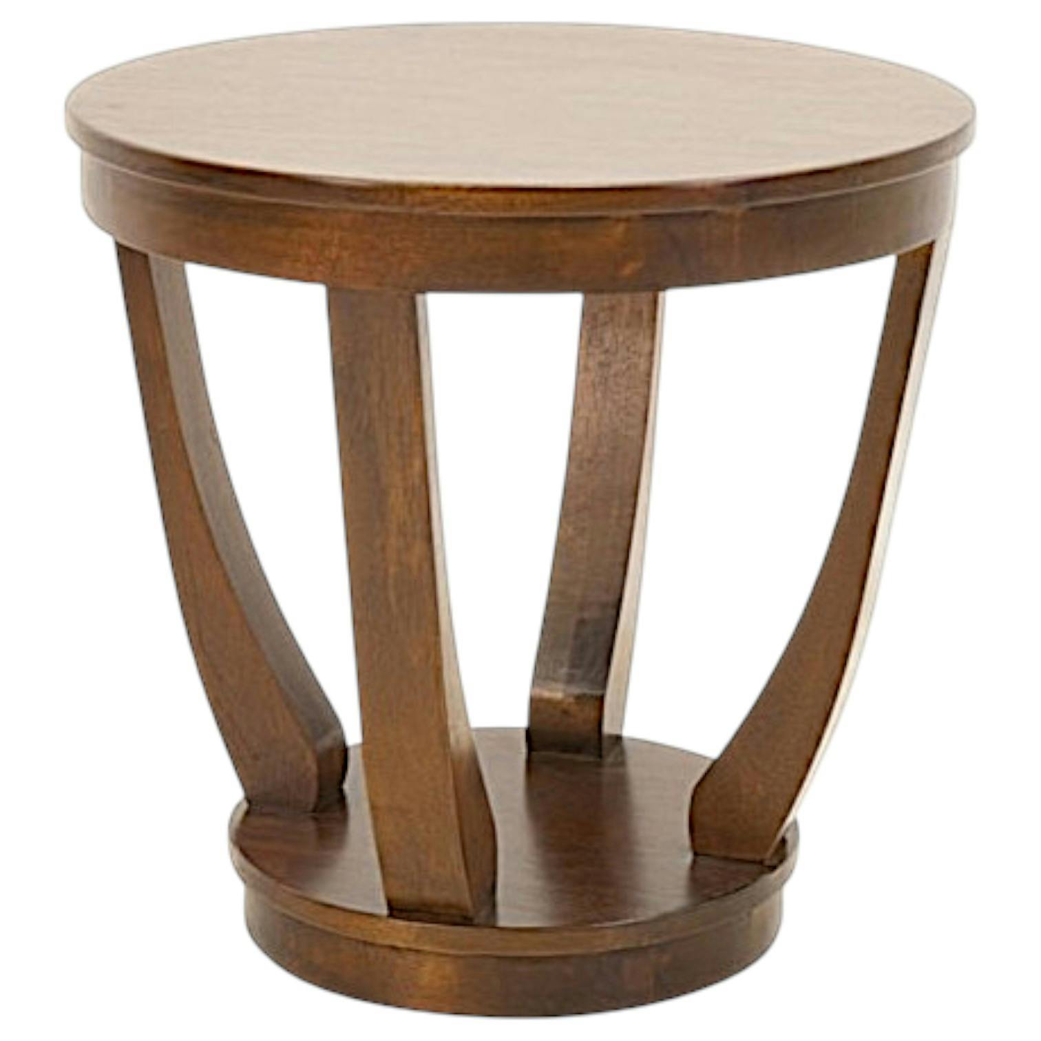 Table d'appoint exotique hévéa 60x60cm TRADITION