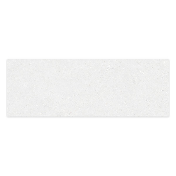 Carrelage effet Béton Blanc 100x33,3x0,86 cm Arvelis - Mur intérieur (vendu par carton de 2 m²) - RO'MA CARRELAGE