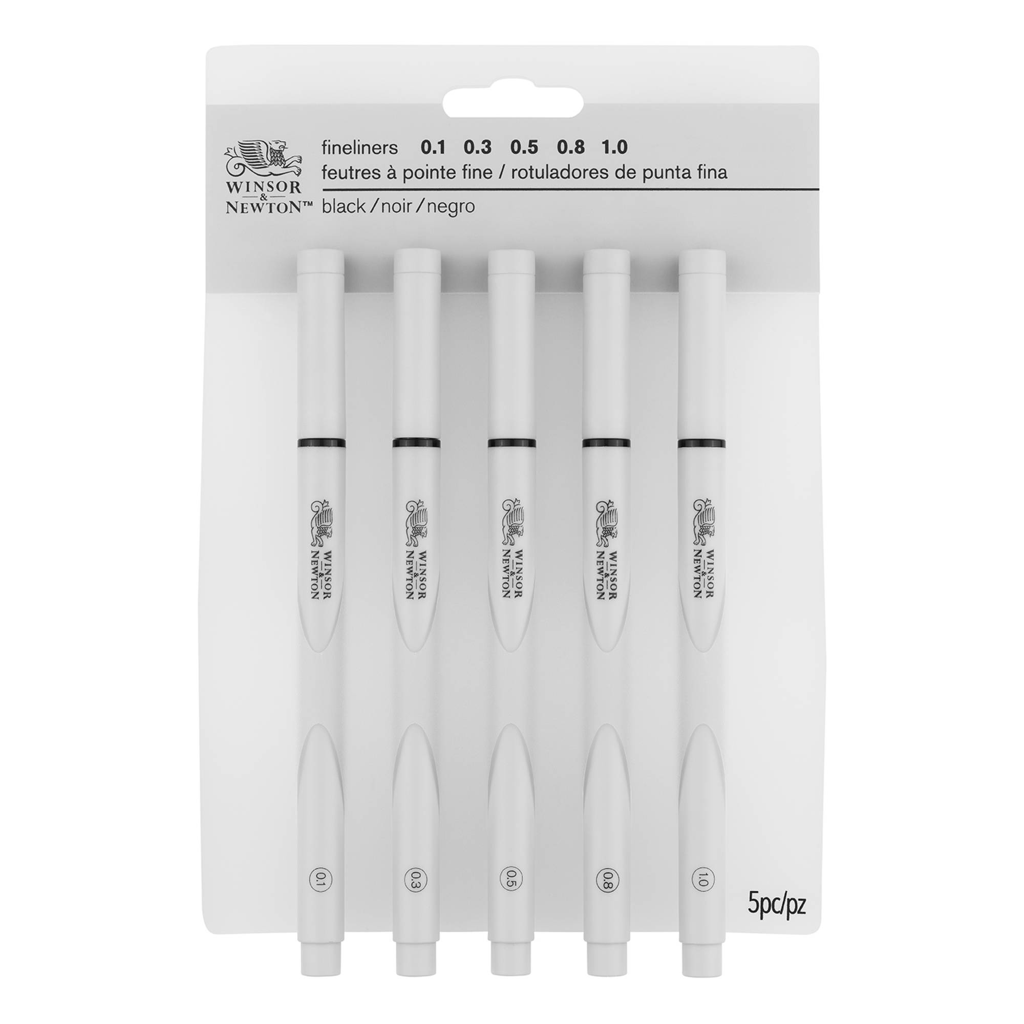 Winsor & Newton Black Fineliners 5 Pack