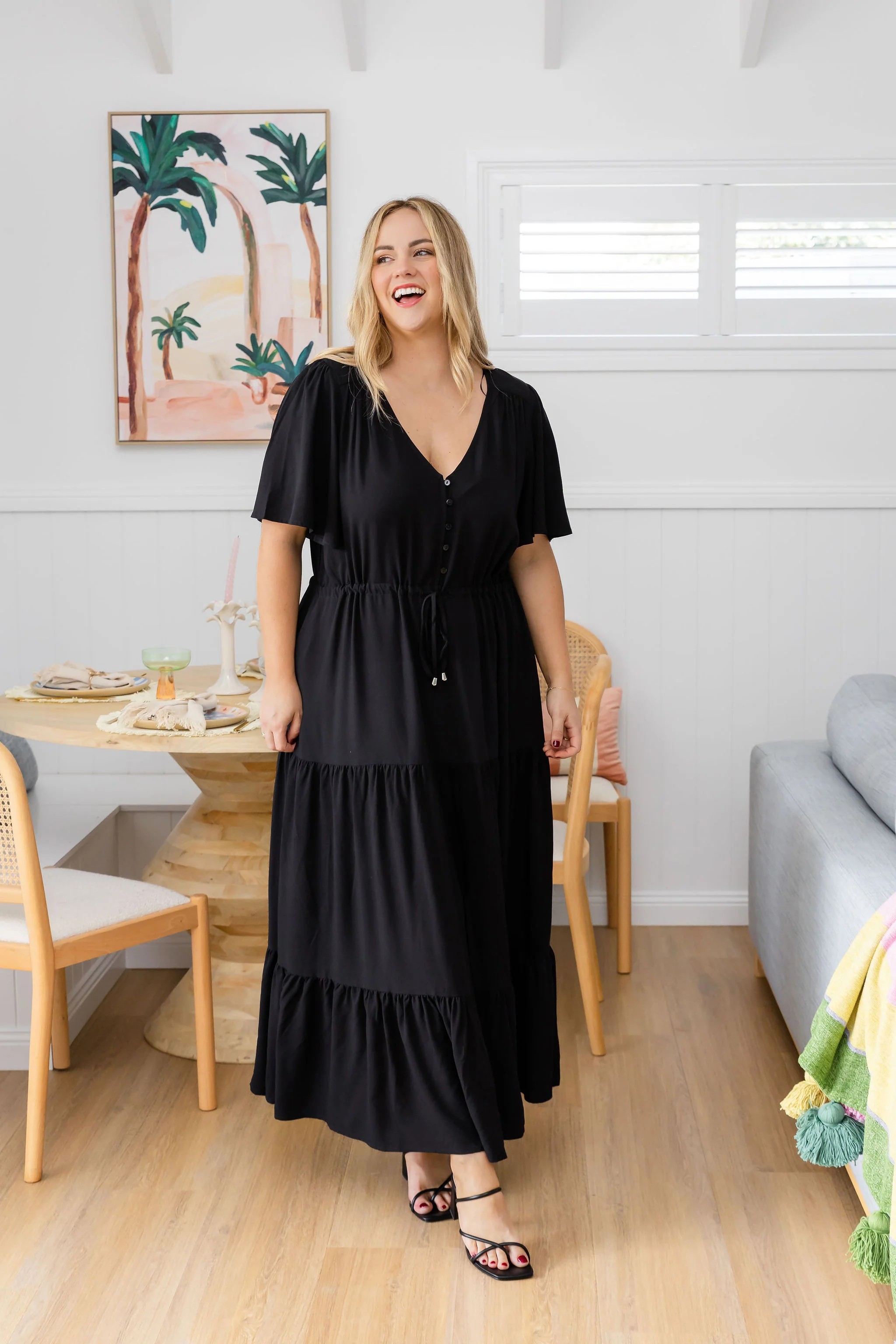 Bonnie Maxi Dress in Black