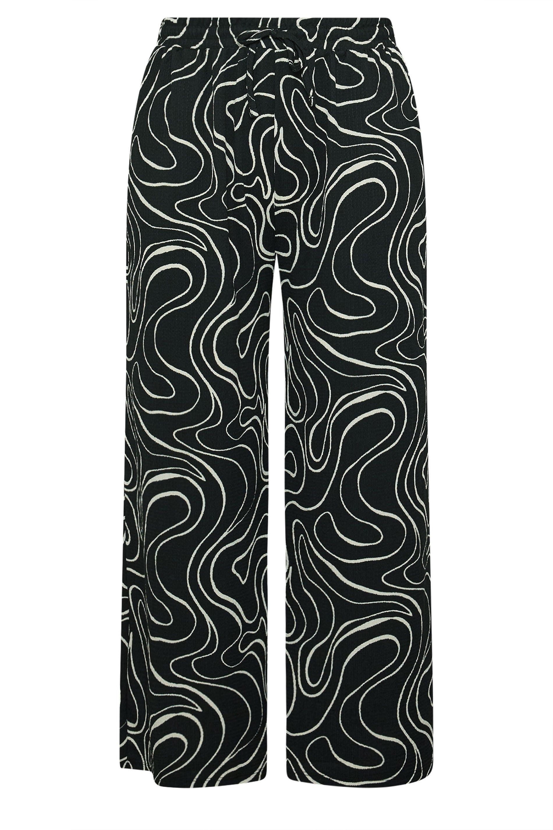 Yours Swirl Wide Leg Trousers