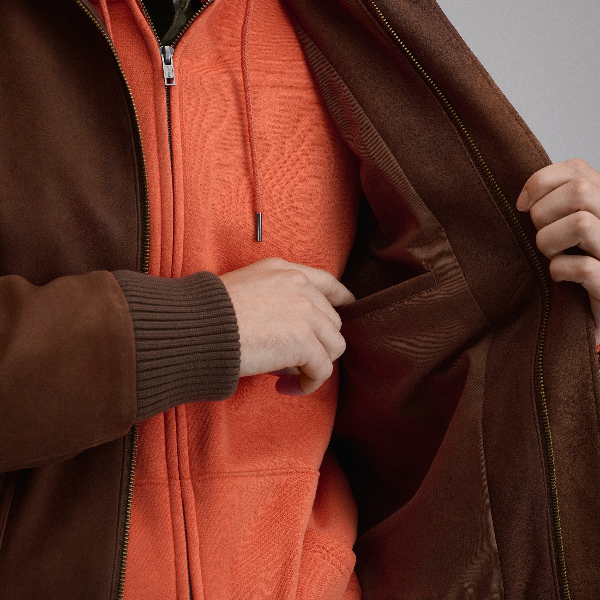 Men's Leather Bomber