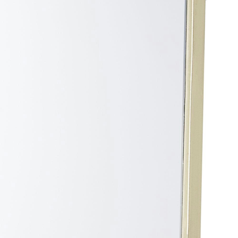 ALYSSA - Miroir ovale en métal doré 35x150