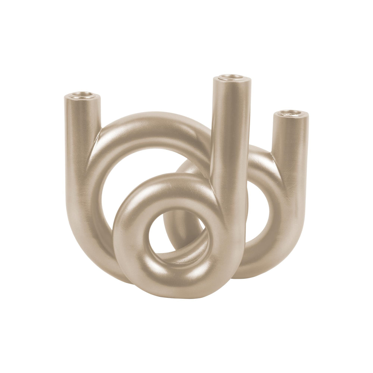 Present Time kandelaar Rings Medium - goud - 18x12x20cm