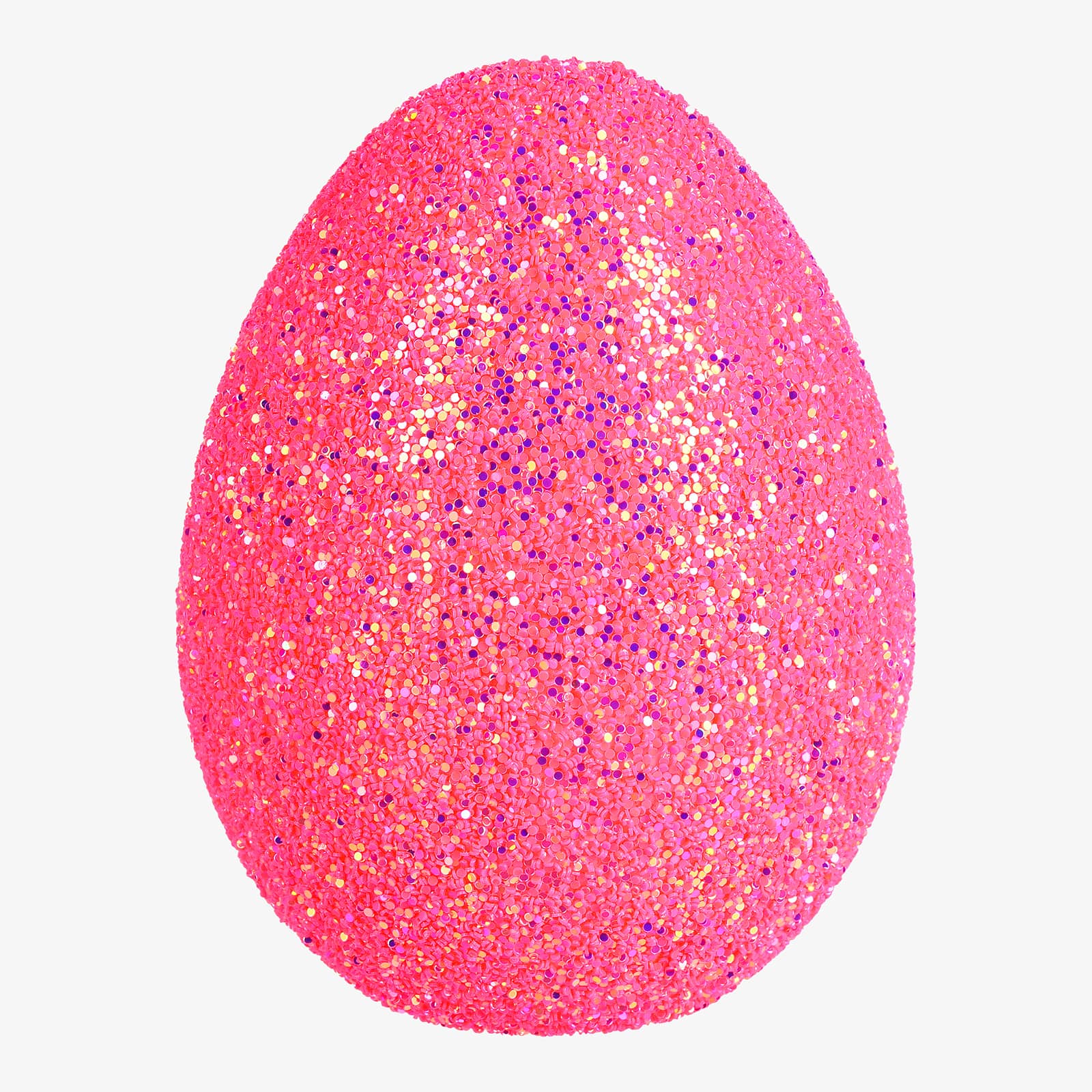 Deko-Objekt Glitzer-Ei Pink, ⌀ 9 cm, H 120 mm