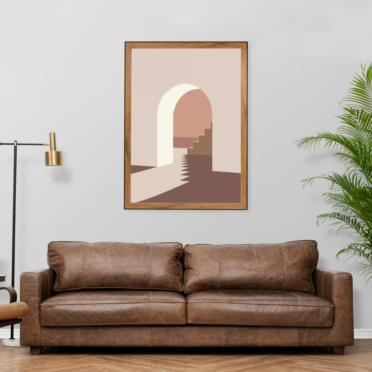 LOFT - Cadre photo marron et noir 60x80 cm résine recyclée