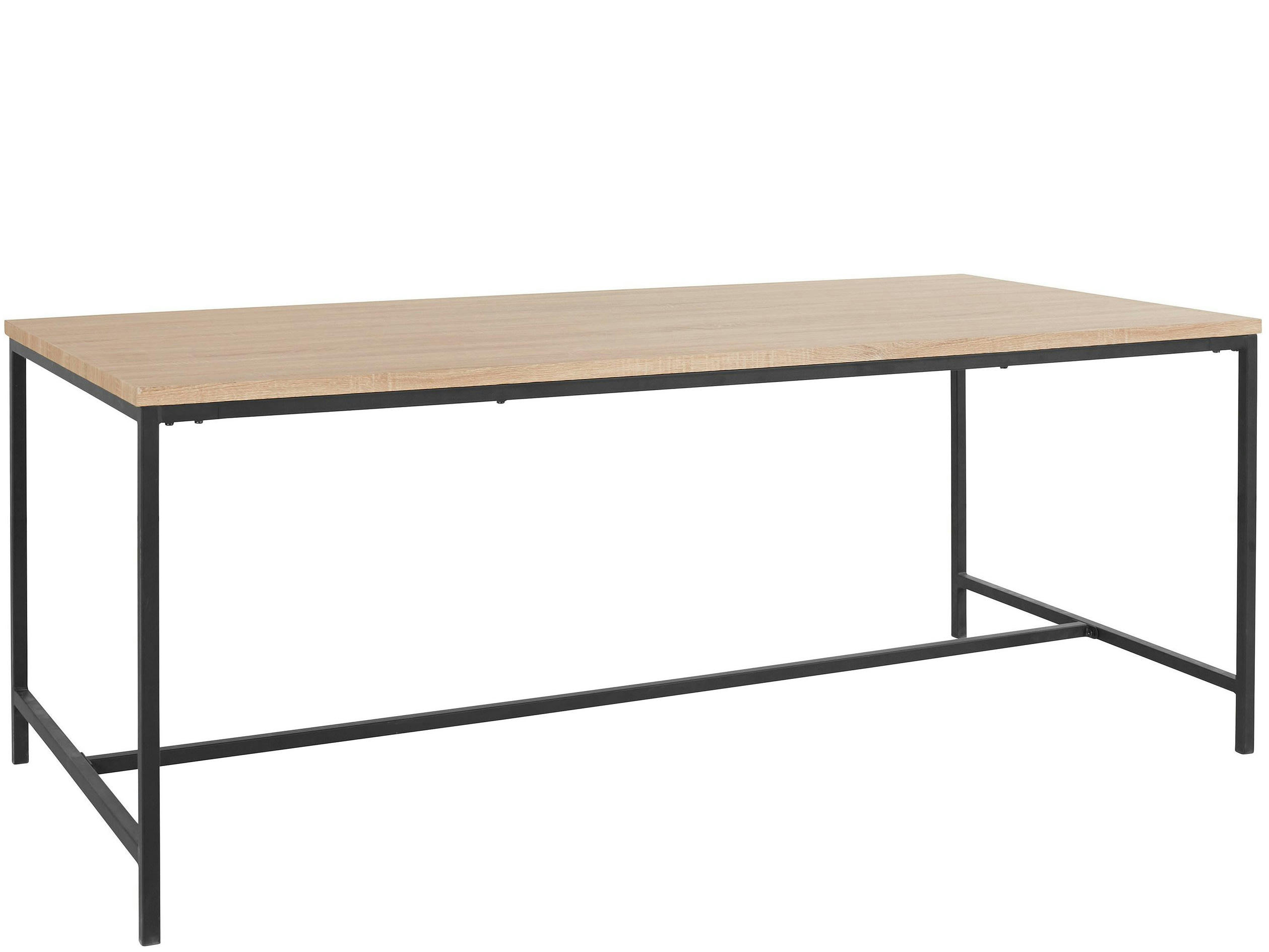 KAVI - Table de salle à manger 200 cm 8 personnes en Chêne Noir