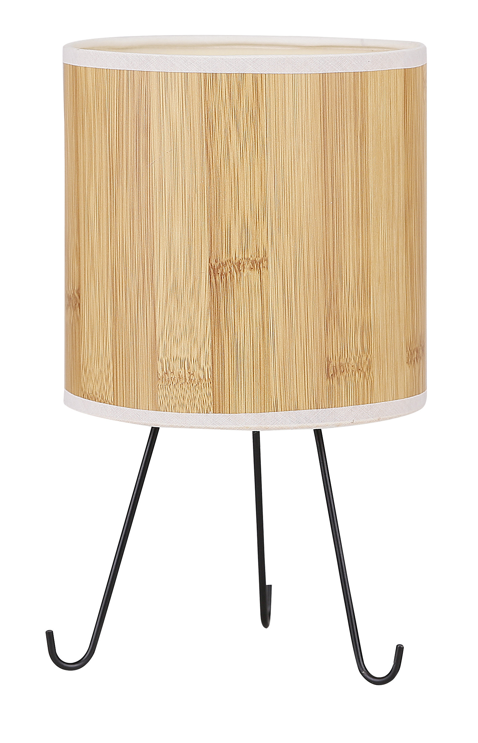 Lampa gabinetowa ADORA czarny 1x40w e14 abażur sosna
