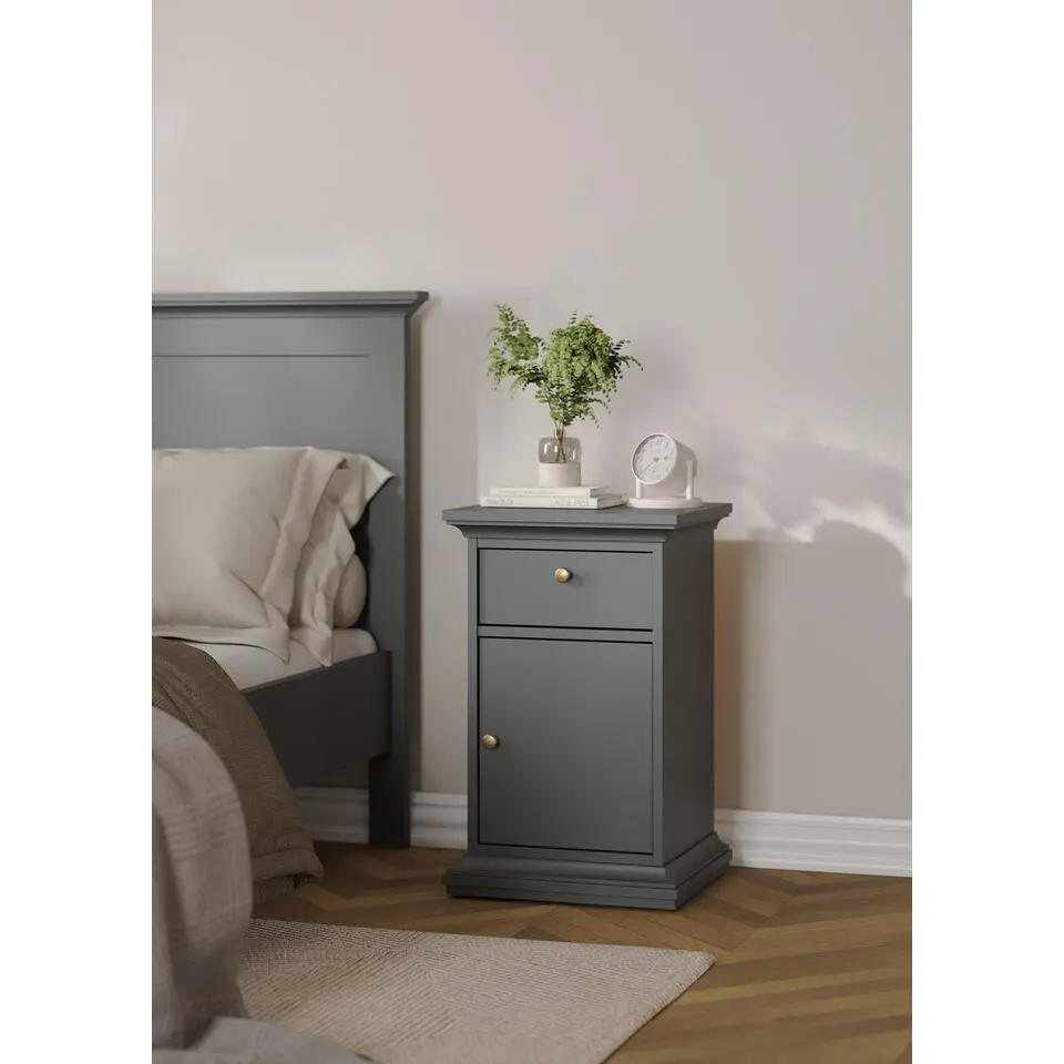 Nachtkastje Grijs - 70x45x45cm - Paris