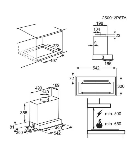 Okap Electrolux LFG825K